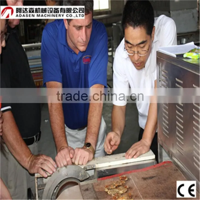 Continuous working microwave eucommiae tea dryer and sterilization processing equipment