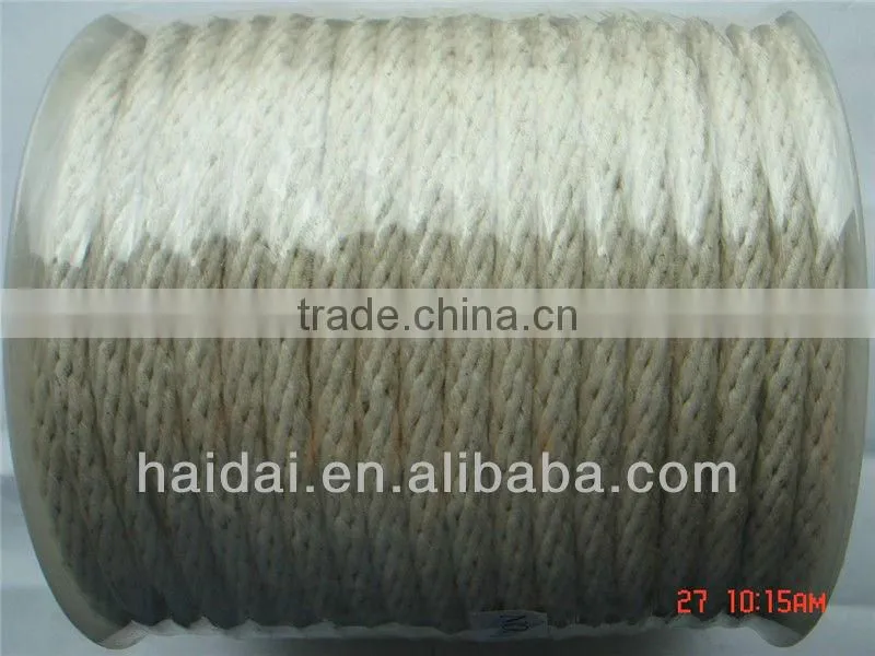 All purpose soft 12 strand solid braided cotton rope