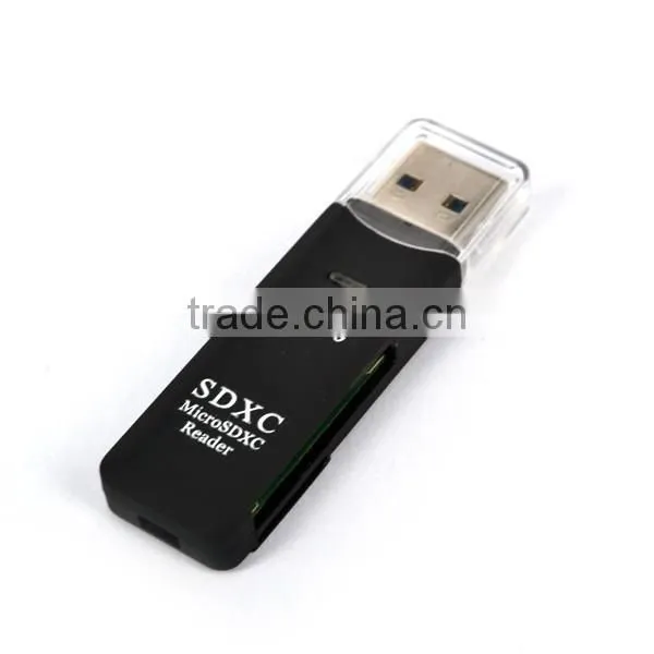 2016 Superspeed 2 in 1 USB 3.0 Card Reader SD/MicroSD/TF Trans-flash Card USB3.0 Adapter Converter Tool