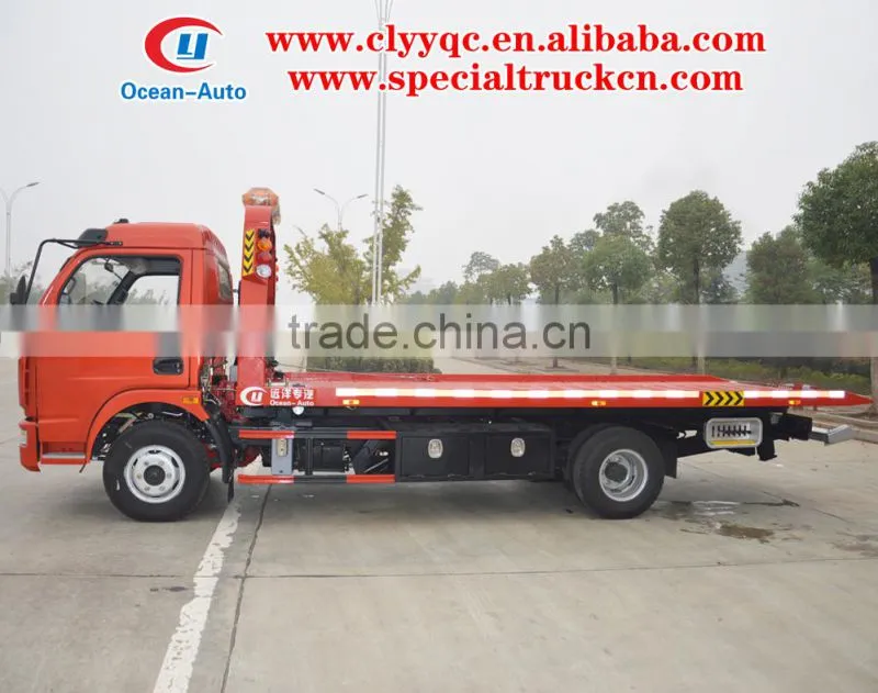 Dongfeng DFAC 4X2 rotator flat wrecker truck dlk towing truck for sale