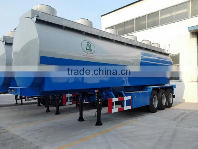 large capacity OEM 3 axle fuel tanker semi trailer with certification
