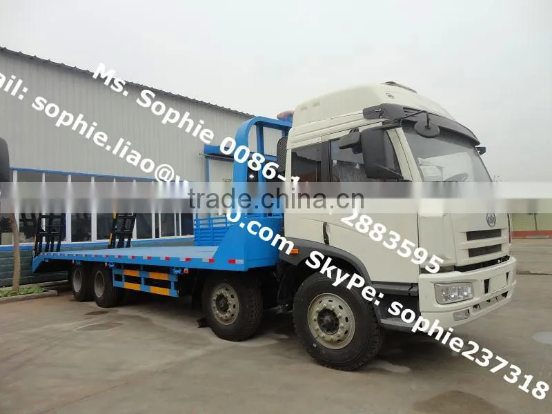 big carry excavator truck,FAW truck for transport excavator ,load sensor truck