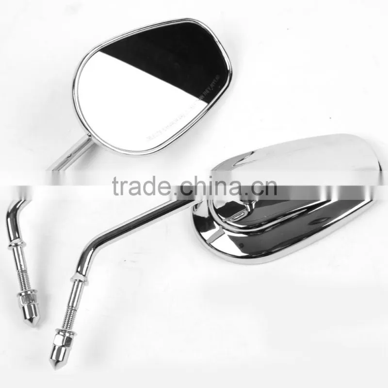 Black Teardrop Rearview Mirrors For Touring Fatboy XL 883 XR 1200 Dyna