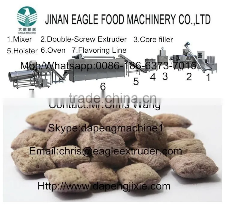 High Quality core filled snacks food processing line