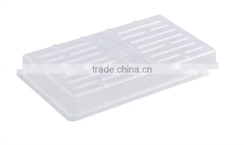 High quantity 24 cells black PS seeding tray with lid