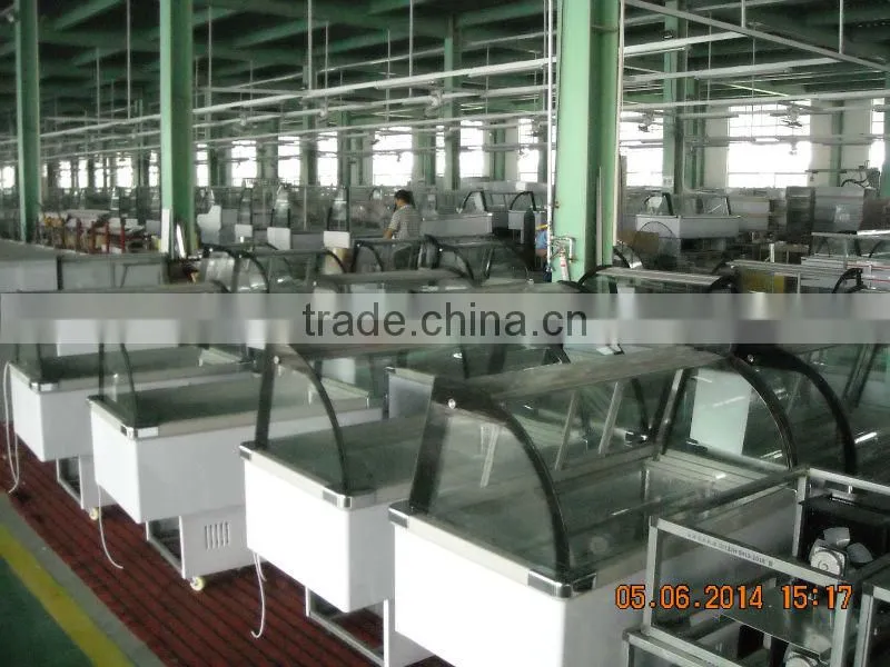supermarket dairy display showcase refrigerator for sale
