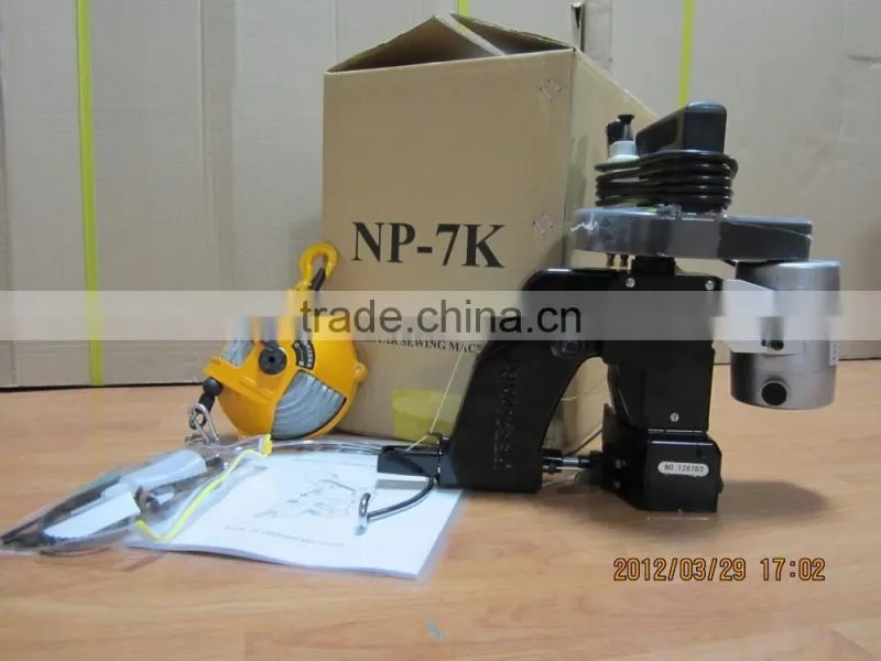NP-7K single needle single thread chain stitch portable sewing machine