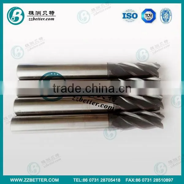Zhuzhou excellent tungsten carbide endmill/carbide end mill for cutting