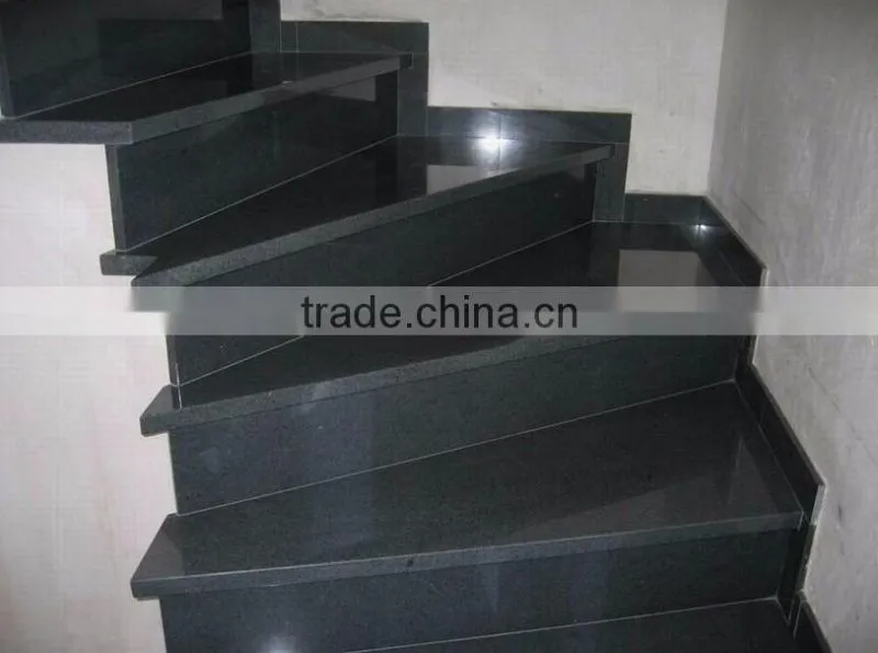 China cheap granite staircase/black stair