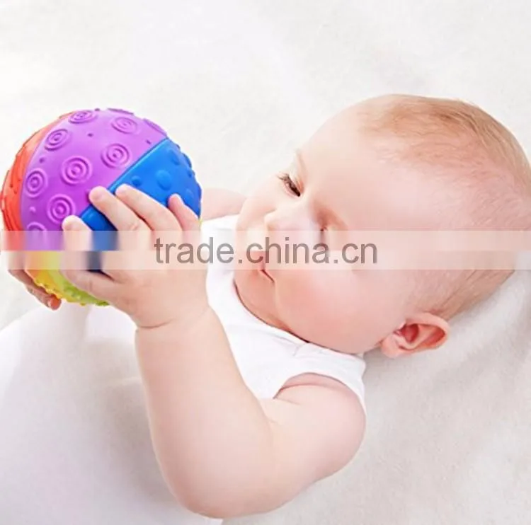 Flexible Funny FDA silicone baby sensory ball