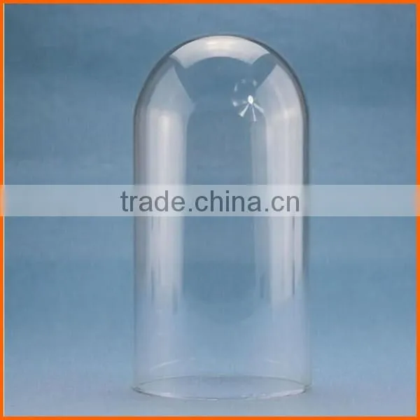 Factory price clear bell shaped glass candle holder