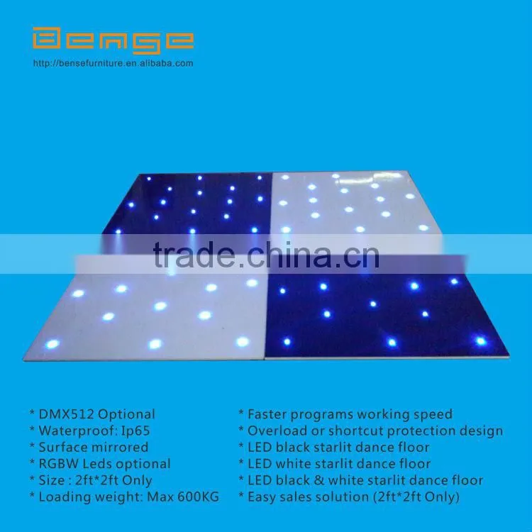 Black and white Led Starlit Dance Floor party dancing floor