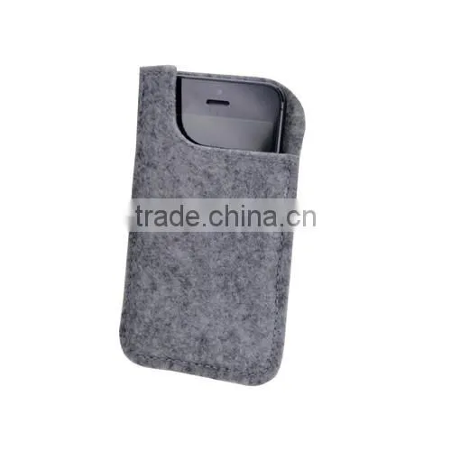 Eco-friendly portable felt cell phone sleeve