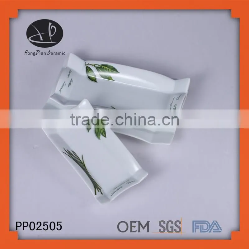 high-end decal white ceramic plate,dinner set,new design ceramic dinner sets