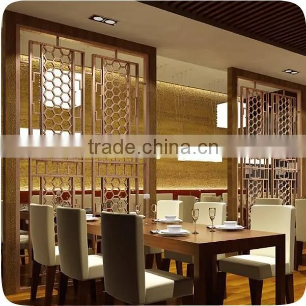 Stainless Steel Dubai Room Divider Screen For 5 Star Hotel Decoration