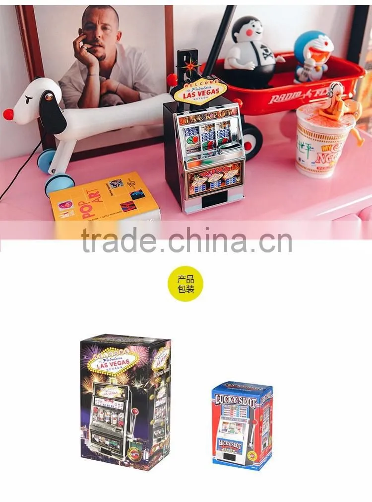 Creative Slot Machine Design Funny Money Box, Household Lucky Slot Machine Decorative Gift Piggy Bank For Wholesale