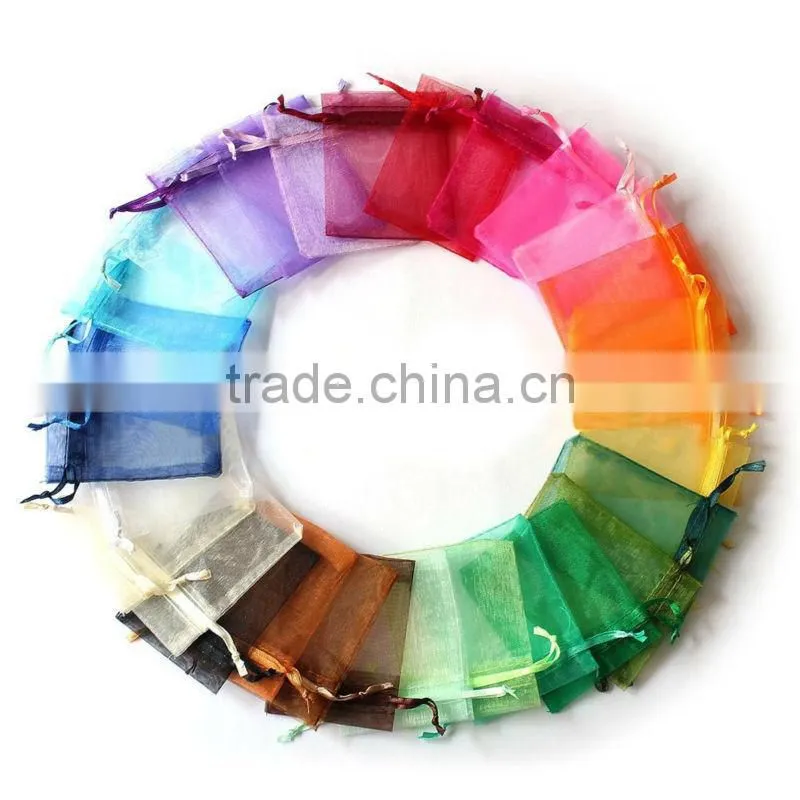 high density organza bags logo printed