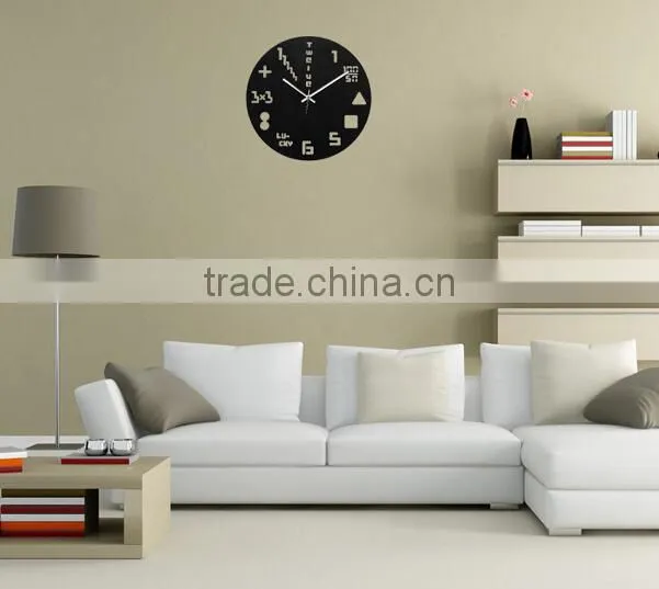 Supply fashion DIY graphics digital clock / wall clock --red