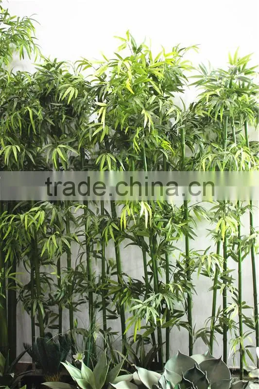 Home garden for hotel decoration 140cm Height making artificial live plastic green bamboo bonsai tree EZZPZ06 0201
