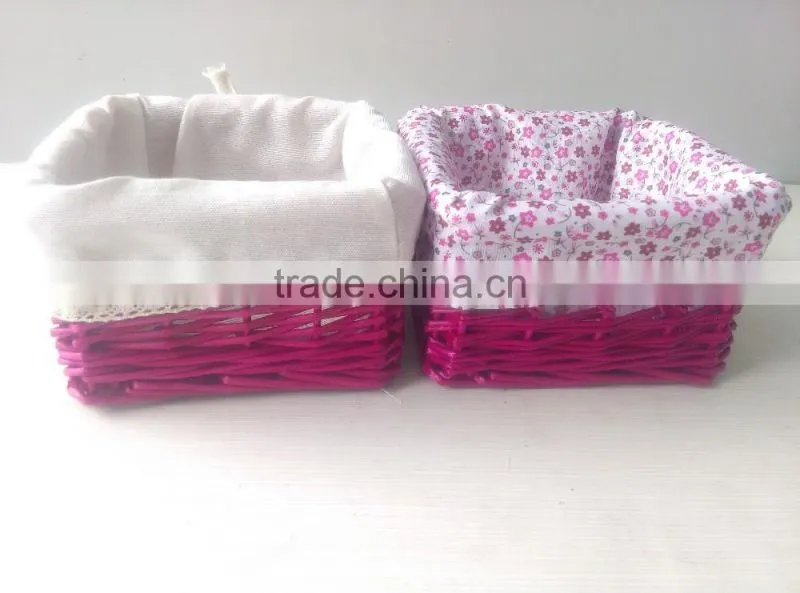 Willow Type and storage Basket Product Type Small Wicker basket for towel
