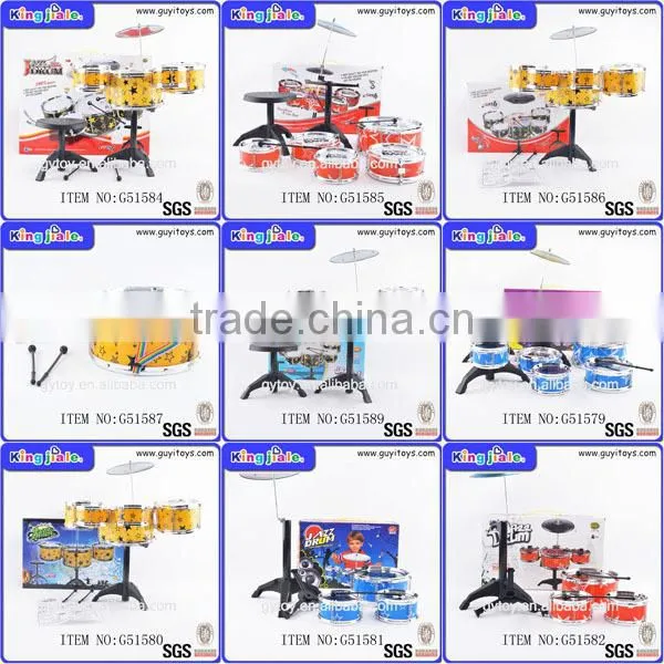 Big size plastic kid jazz drum toy with chair