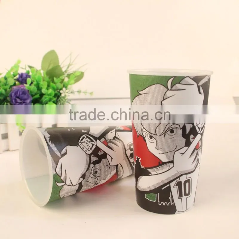 hot sale PP 500ml iml plastic cup with customized logo