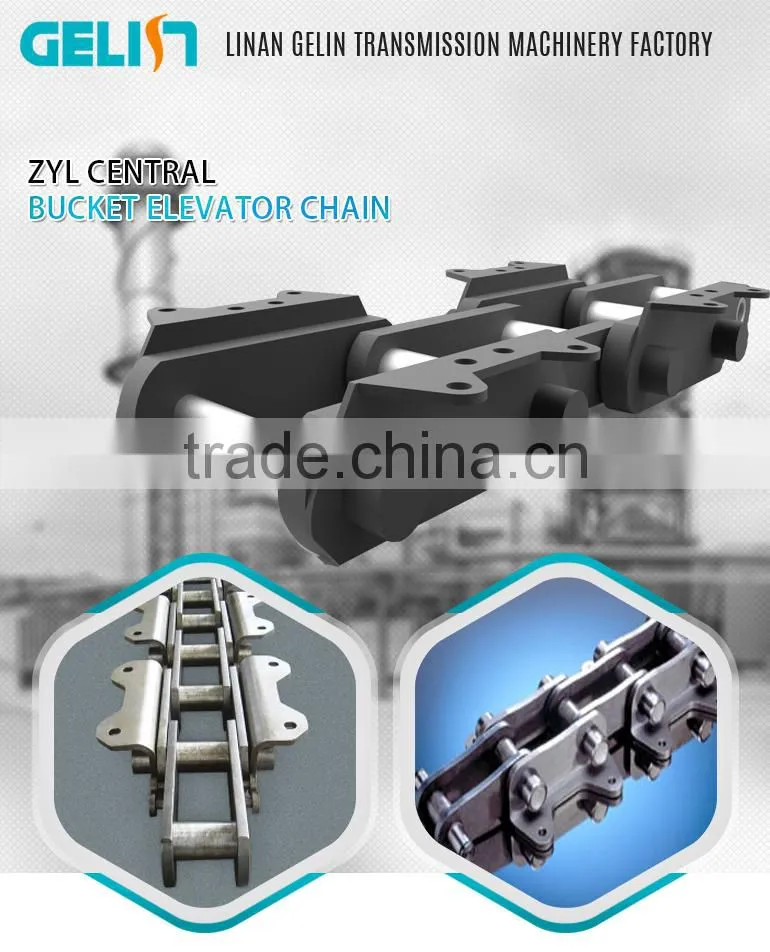 own factory 41Cr4 alloy steel die forging hoist chain for bucket elevator