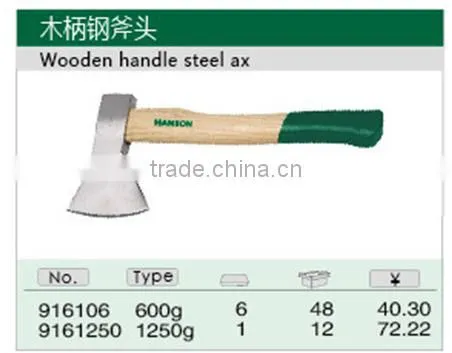 Wooden Handle Steel Ax