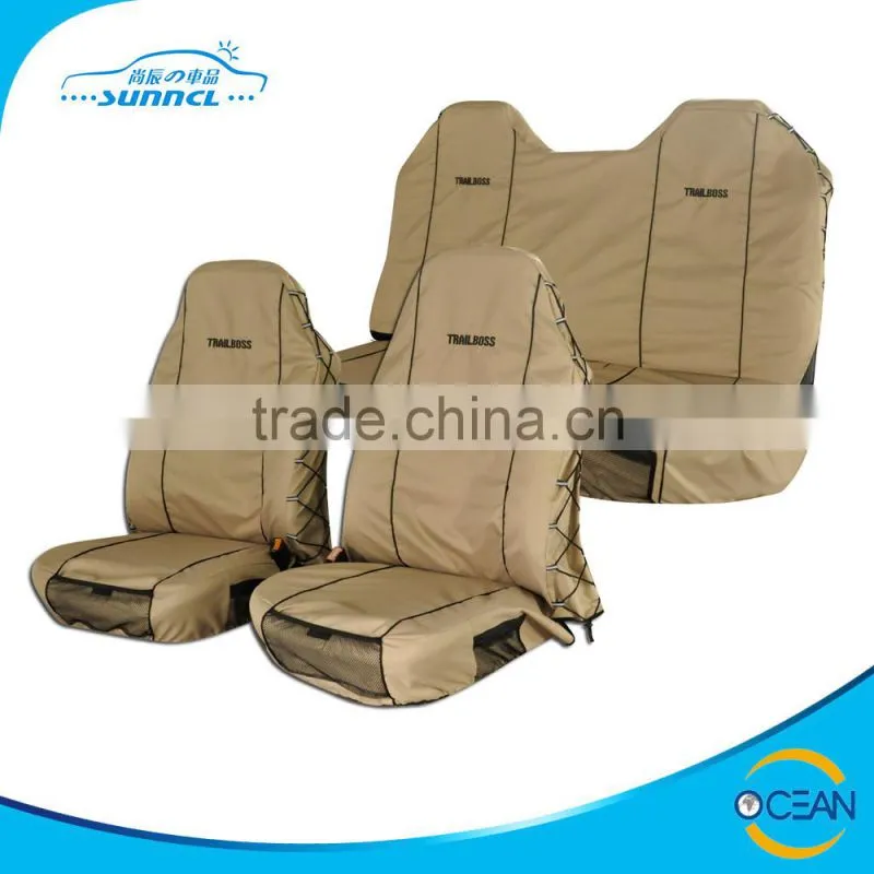 Oxford Full Set Car Seat Cover in Beige Colour