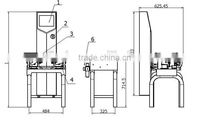 automatic packing machine electronic weighting check weigher