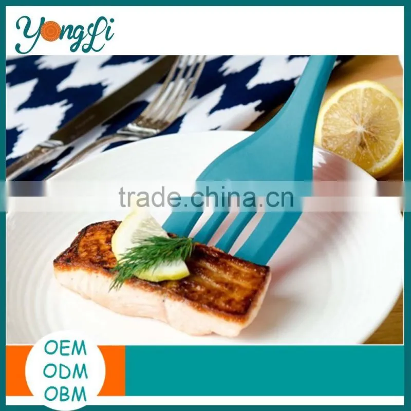 Kitchen Tools Ware Stainless Steel Handle Silicone Turner