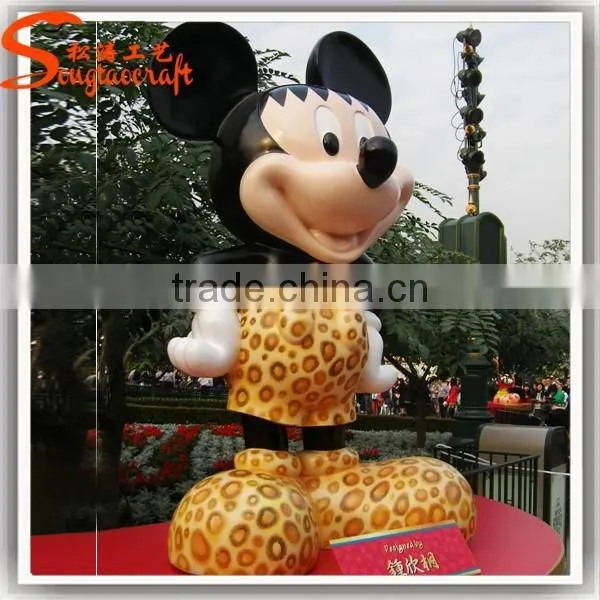 Newest Guangzhou Life Size Rasin Mickey& Minnie Mouse Statue Molds for Sale
