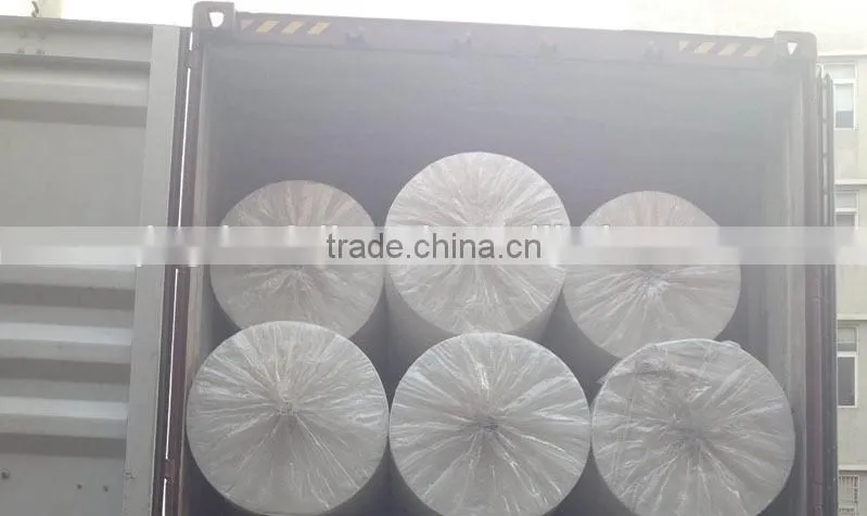 non woven fabric roll 100% PP spunlace+PE 2 in 1 woven fabric FBRNWF009