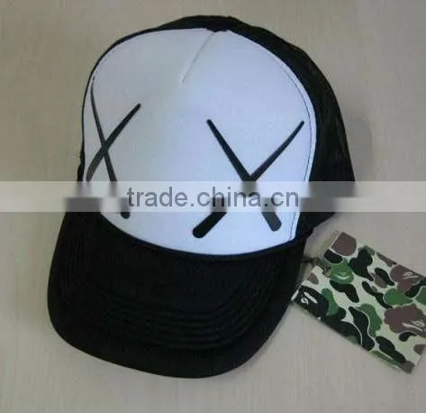 Custom printing adjustabke mesh 5 panel foam trucker hat and cap