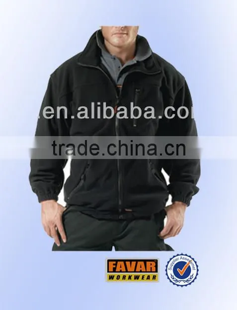 100% polar fleece lightweight jacket workwear garment
