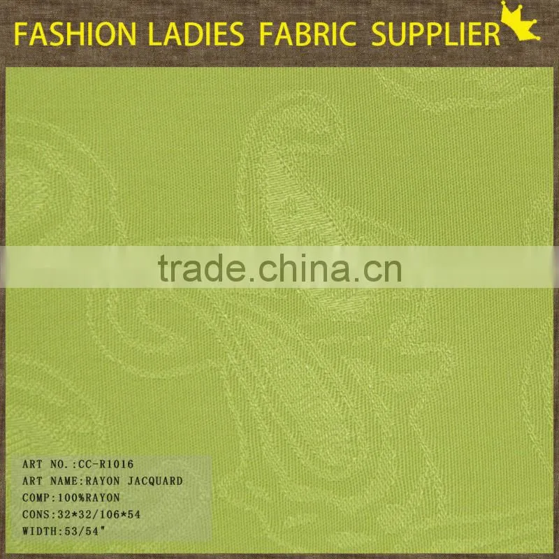 hot sales 100% pure rayon challie dobby fabric for suit and pants solid rayon fabric jacquard fabric price per meter