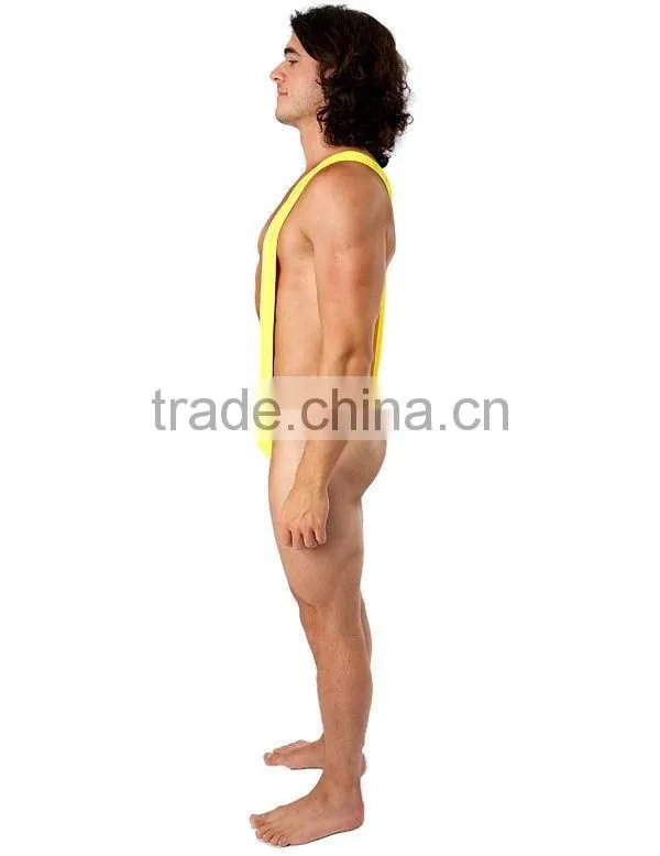 Borat Mankini Thong Swimsuit (Luminous Yellow)