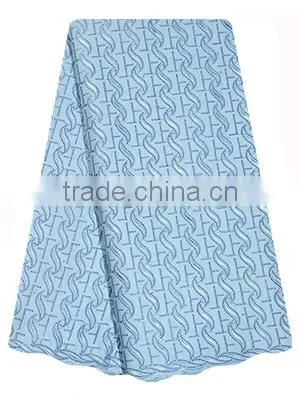 Simple fashionable wholesale cotton african lace fabrics latest design african swiss voile lace fabric SL0425