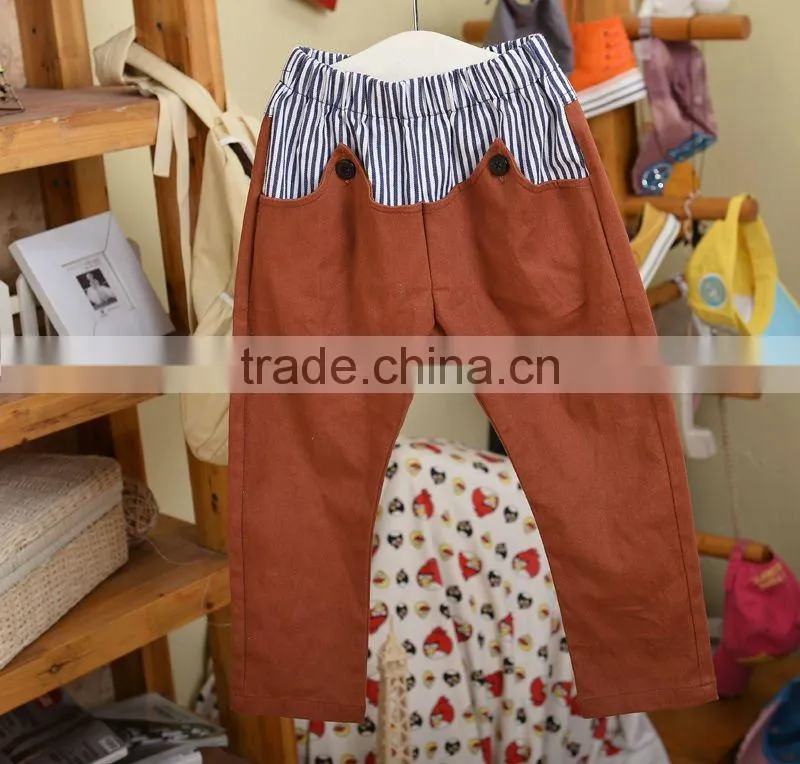 Newest cheap flare Korea Style Children Pants made in china