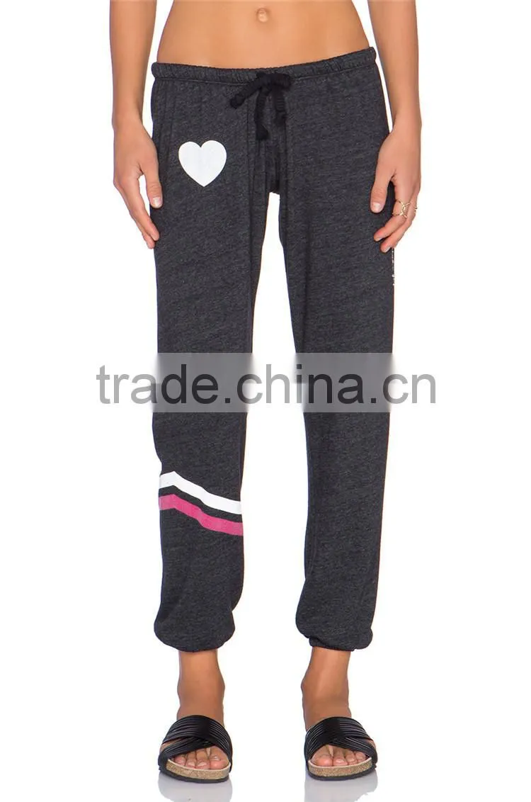 Cheap wholesale sweatpants cotton print joggers xl women trousers