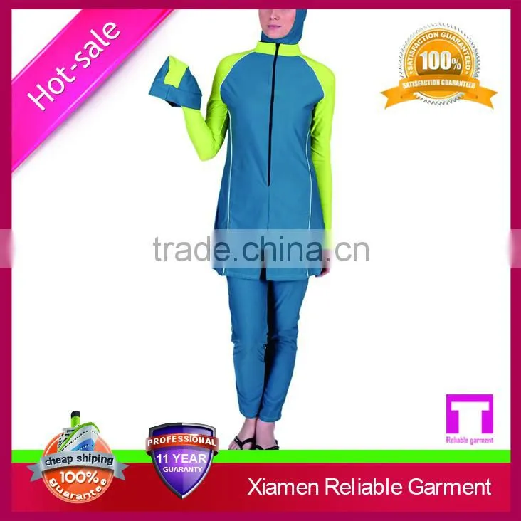 Nature colour women muslim swimwear