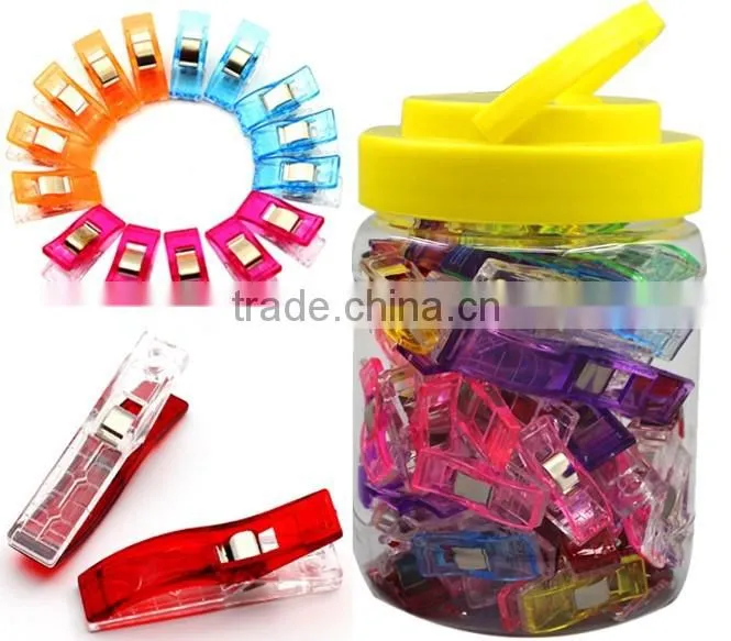 50 PCS small+10 PCS large wonder clips with a Jar Packing