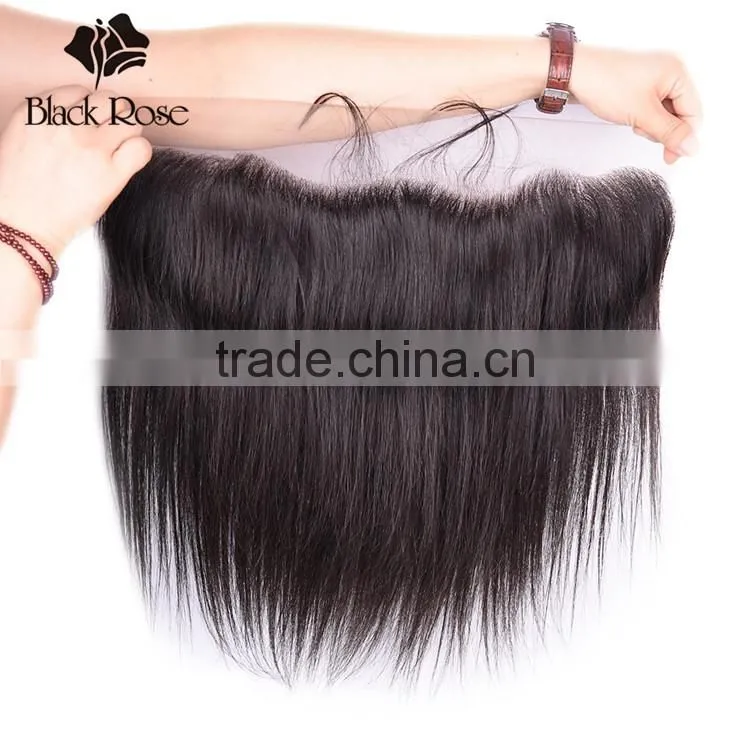 10-22 inches 13x4 Ear to Ear Straight Wave 1b# Lace Indian Hair Frontal