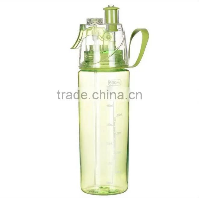 OEM New Hight Quality Plastic Sports Drinking Mist Spray Water Bottle Promotional Gifts