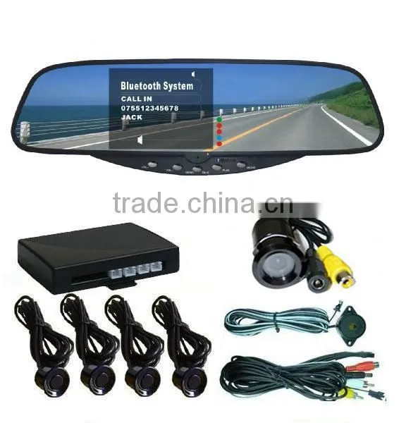 1 CMOS Camera+1 Earpiece,Parking Sensor System Mobile Accessory Handsfree Car Bluetooth Kit