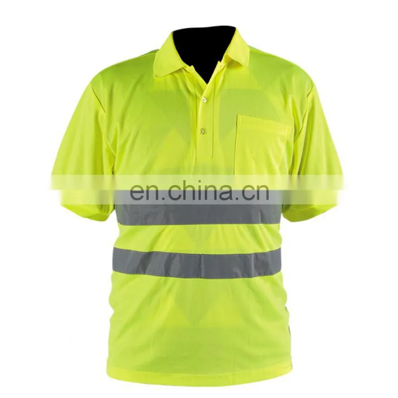 100% cotton security reflective t-shirt
