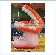 Gaint mouth tooth replica model inflatable Toothpaste advertising product