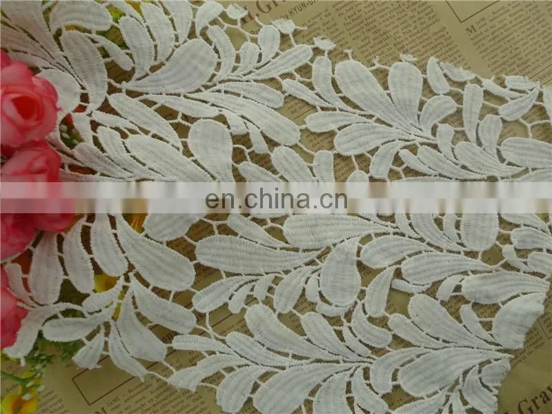 2017 hot sale whtie milk silk flower embroidery lace fabric