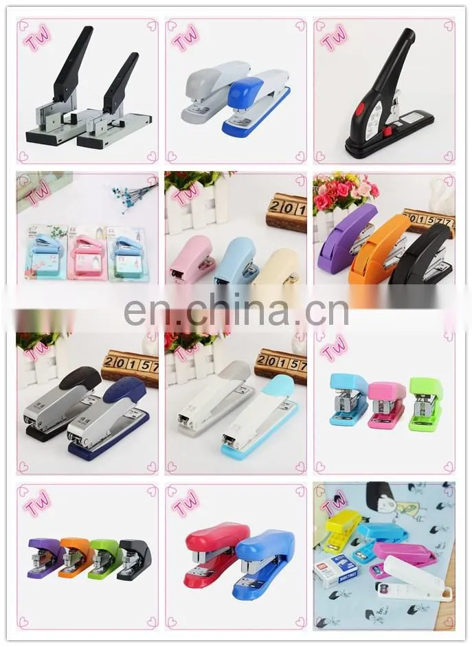 Malaysia Hotsale all kinds of staplers promotional best quality office standard manual colorful acrylic mini animal stapler