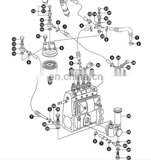 For yanmar Diesel engine 4TNV106 pump assy fuel feed 119225-52102